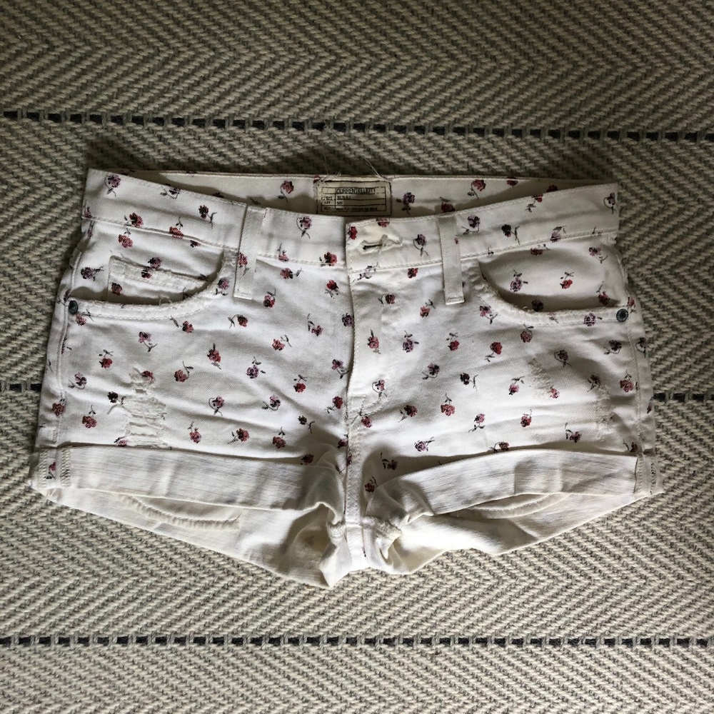 Current Elliot Floral Denim  Short